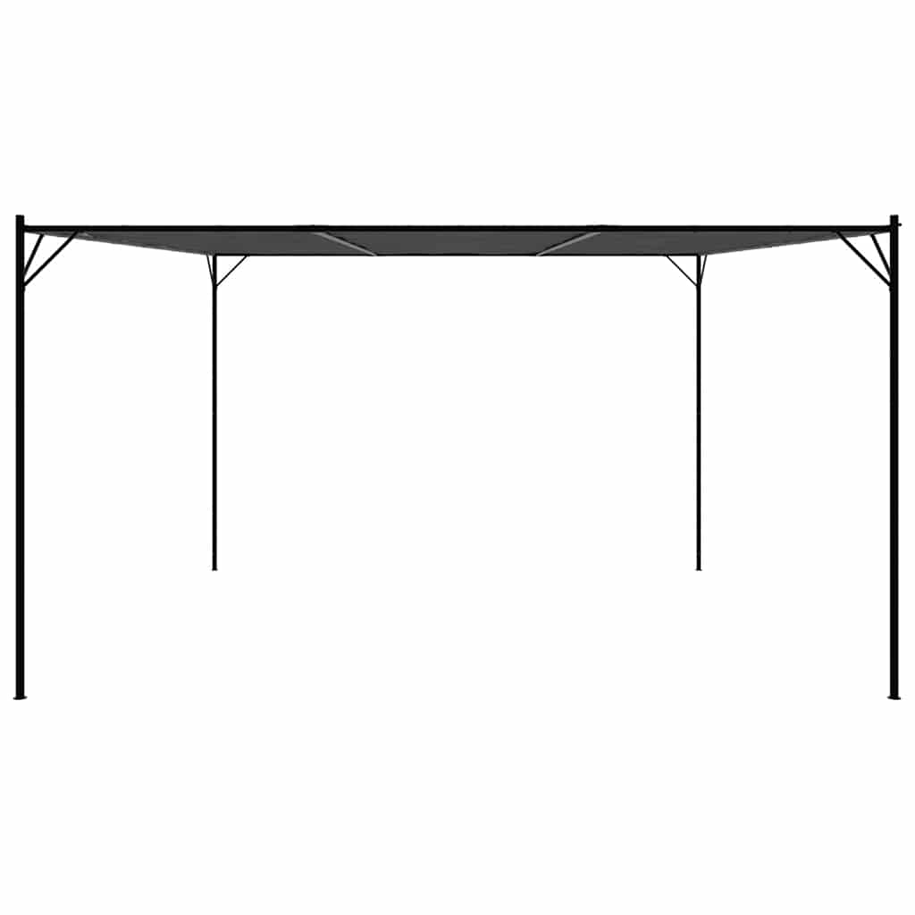 vidaXL Gazebo Anthracite 4x4 m 180 g/m² Fabric and Steel 4