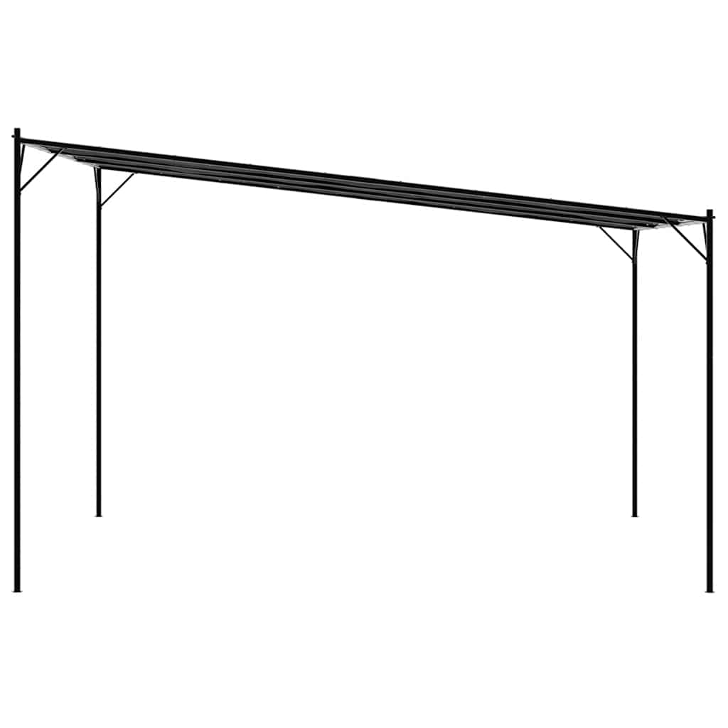 vidaXL Gazebo Anthracite 4x4 m 180 g/m² Fabric and Steel 5