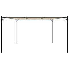 vidaXL Gazebo Beige 4x4 m 180 g/m² Fabric and Steel 4
