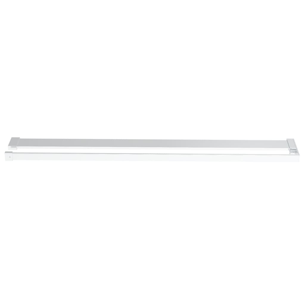 vidaXL Shower Shelf for Walk-in Shower Wall Chrome 80 cm Aluminium 3