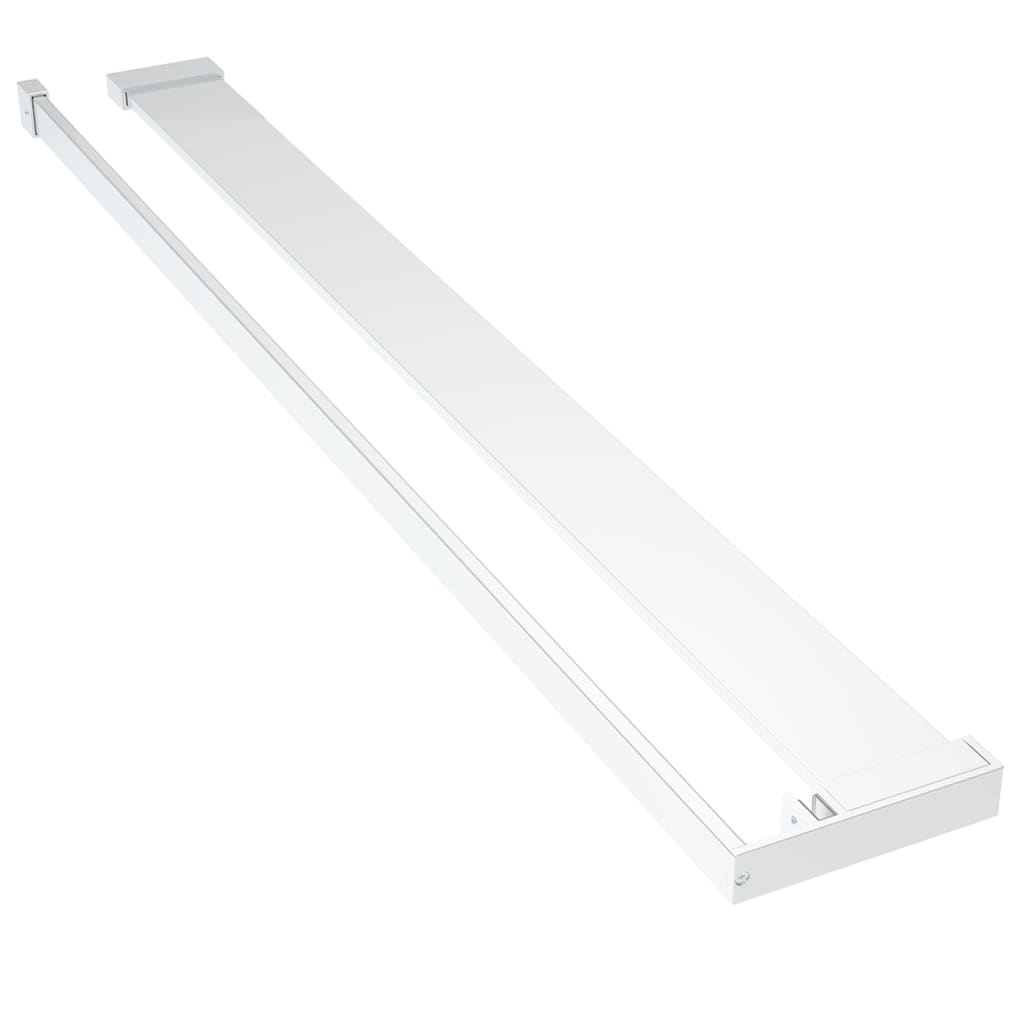Shower Shelf for Walk-in Shower Wall Aluminium Silver 90 cm