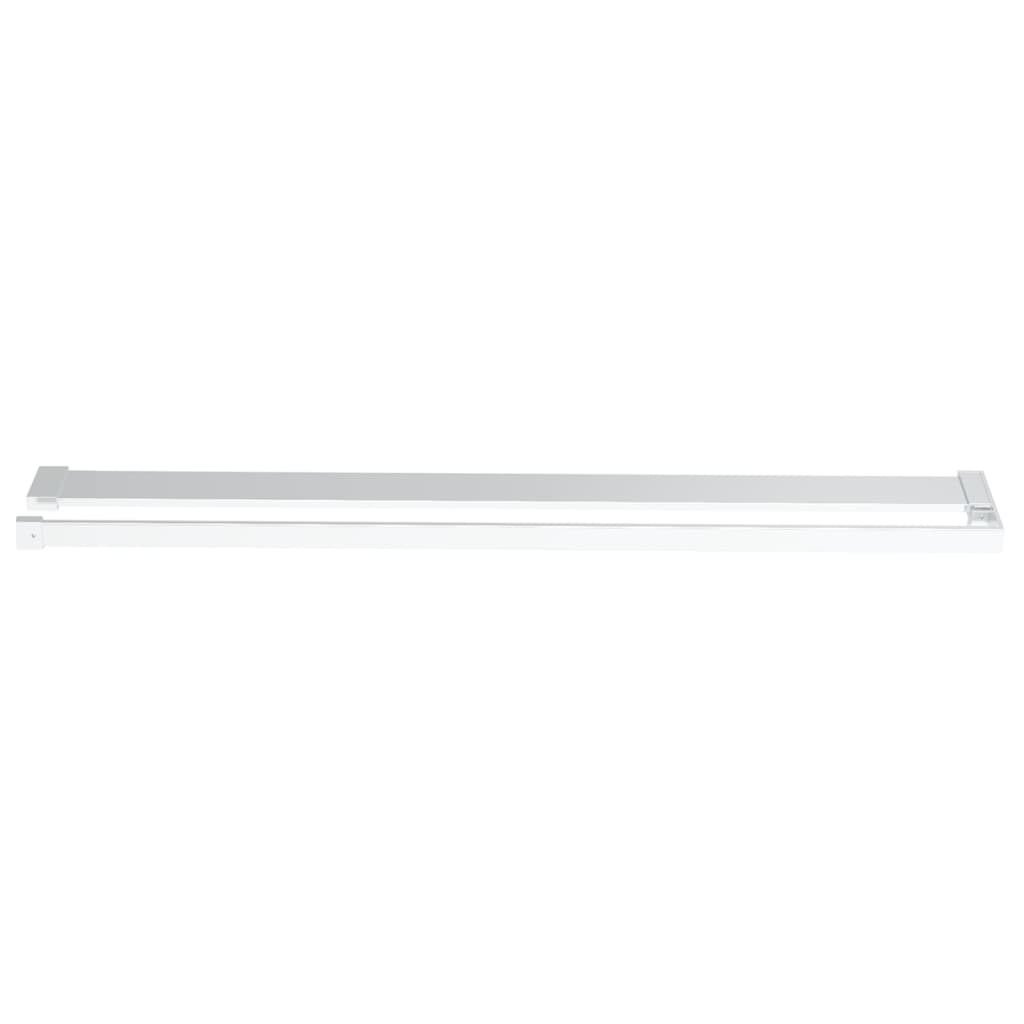 Shower Shelf for Walk-in Shower Wall Aluminium Silver 90 cm