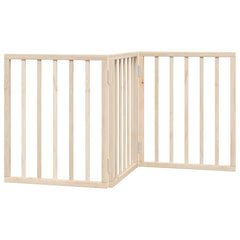 vidaXL Dog Gate Foldable 3 Panels 150 cm Poplar Wood 2