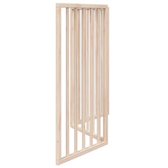 vidaXL Dog Gate Foldable 3 Panels 150 cm Poplar Wood 5