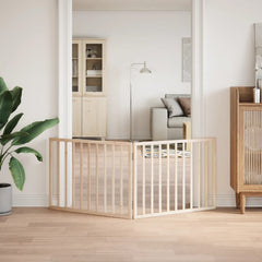 vidaXL Dog Gate Foldable 2 Panels 160 cm Poplar Wood 3