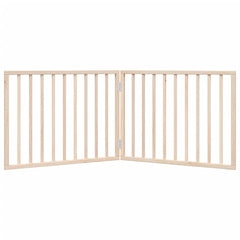 vidaXL Dog Gate Foldable 2 Panels 160 cm Poplar Wood 4