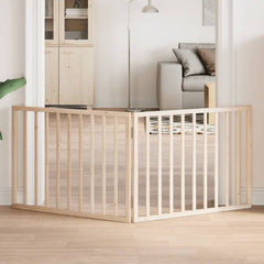 vidaXL Dog Gate Foldable 2 Panels 160 cm Poplar Wood 1