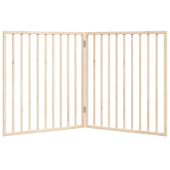 vidaXL Dog Gate Foldable 2 Panels 160 cm Poplar Wood 4