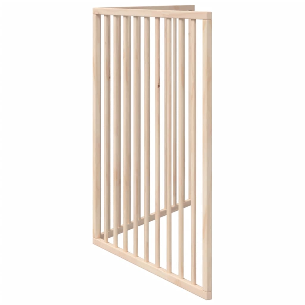 vidaXL Dog Gate Foldable 2 Panels 160 cm Poplar Wood 6