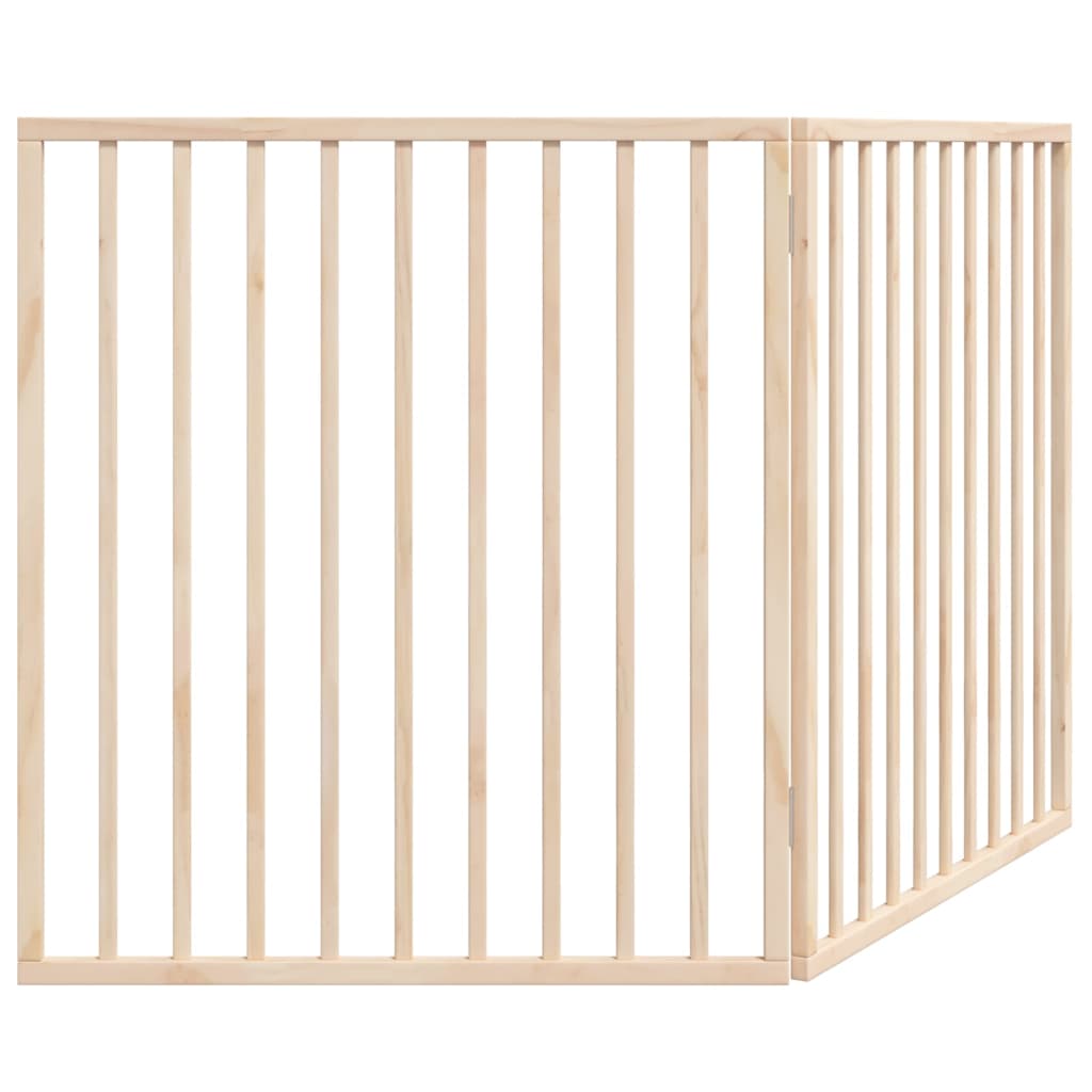 vidaXL Dog Gate Foldable 2 Panels 160 cm Poplar Wood 5