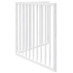 vidaXL Dog Gate Foldable 2 Panels White 160 cm Poplar Wood 5