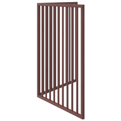 vidaXL Dog Gate Foldable 2 Panels Brown 160 cm Poplar Wood 5