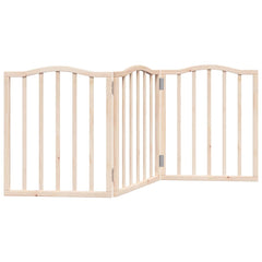 vidaXL Dog Gate Foldable 3 Panels 150 cm Poplar Wood 2
