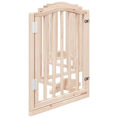 vidaXL Dog Gate with Door Foldable 6 Panels 300 cm Poplar Wood 5
