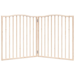 vidaXL Dog Gate Foldable 2 Panels 160 cm Poplar Wood 4