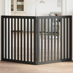 vidaXL Dog Gate Foldable Panels 160 cm Poplar Wood Width 80 cm