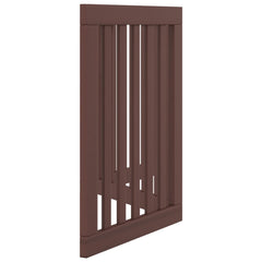 vidaXL Dog Gate Foldable 3 Panels Brown 150 cm Poplar Wood 5
