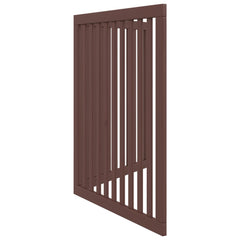 vidaXL Dog Gate Foldable 2 Panels Brown 160 cm Poplar Wood 5