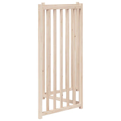 vidaXL Dog Gate Foldable 3 Panels 150 cm Solid Wood Fir 5