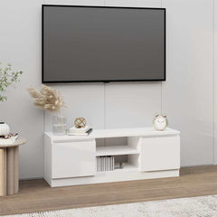 vidaXL TV Cabinet with Door White 102x30x36 cm 1