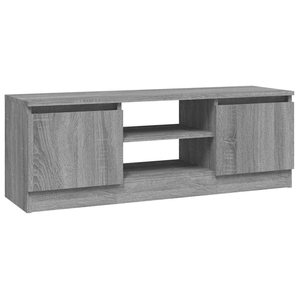 vidaXL TV Cabinet with Door Grey Sonoma 102x30x36 cm 2