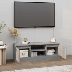 vidaXL TV Cabinet with Door Grey Sonoma 102x30x36 cm 3