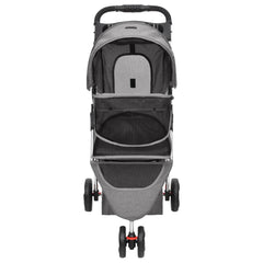 Folding Dog Stroller 80x46x98 cm Oxford Fabric Grey