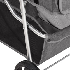 Folding Dog Stroller 80x46x98 cm Oxford Fabric Grey