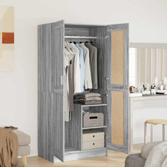 Wardrobe 82,5x51,5x180 cm Engineered Wood Grey sonoma