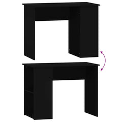vidaXL Desk | Black | Engineered wood | Medium | Desk | Rectangular | Modern 6