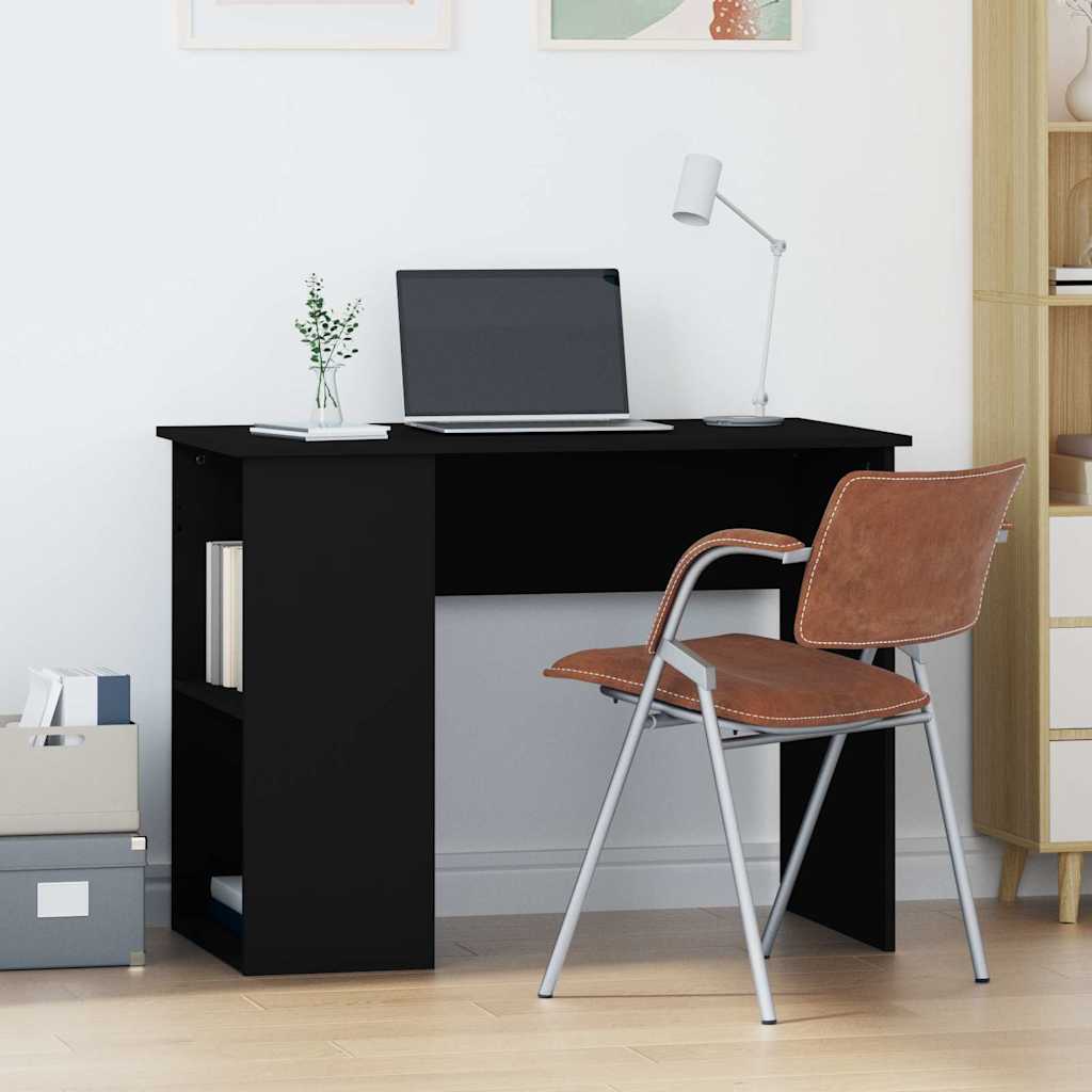vidaXL Desk | Black | Engineered wood | Medium | Desk | Rectangular | Modern 1