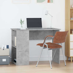 vidaXL Desk Concrete Grey 100x55x75 Engineered Wood 1