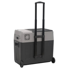 vidaXL Cool Box with Wheel and Handle Black&Grey 30 L Polypropylene 6