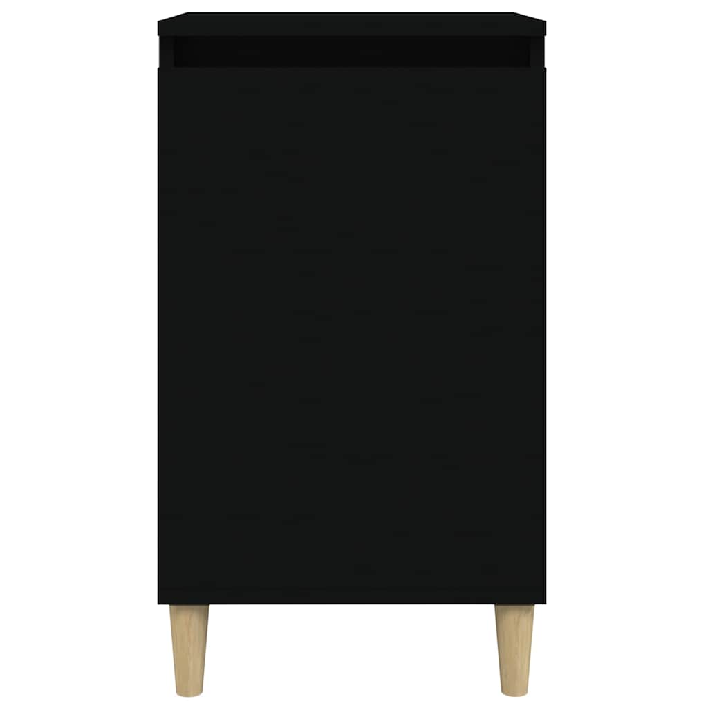 vidaXL Bedside Cabinets 2 pcs Black 40x35x70 cm Engineered Wood 5