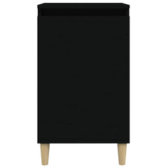 vidaXL Bedside Cabinets 2 pcs Black 40x35x70 cm Engineered Wood 5