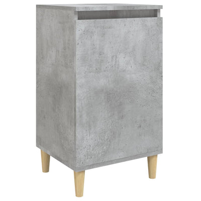 Bedside Cabinet Concrete Grey 40x35x70 cm Engineered Wood