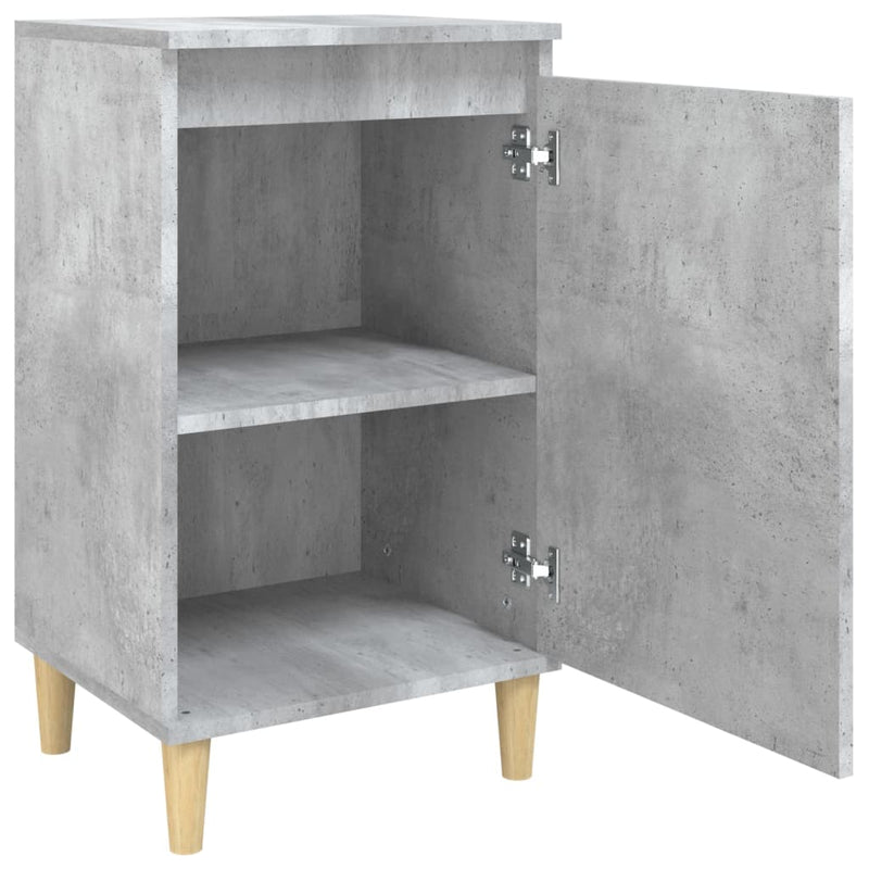 Bedside Cabinet Concrete Grey 40x35x70 cm Engineered Wood