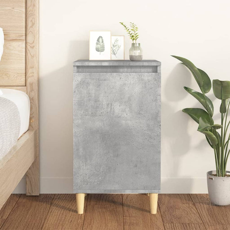 Bedside Cabinet Concrete Grey 40x35x70 cm Engineered Wood