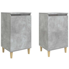 vidaXL Bedside Cabinets 2 pcs Concrete Grey 40x35x70 cm Engineered Wood 2
