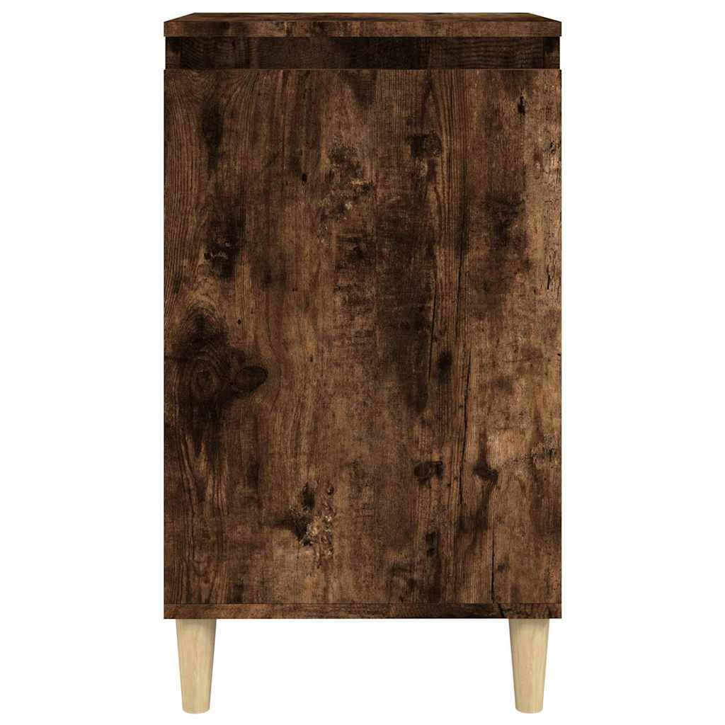 vidaXL Bedside Cabinets 2 pcs Smoked Oak 40x35x70 cm Engineered Wood 5