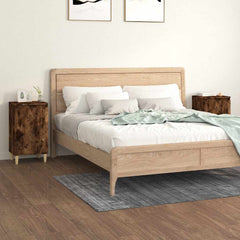 vidaXL Bedside Cabinets 2 pcs Smoked Oak 40x35x70 cm Engineered Wood 1