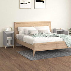 vidaXL Bedside Cabinets 2 pcs Grey Sonoma 40x35x70 cm Engineered Wood 3