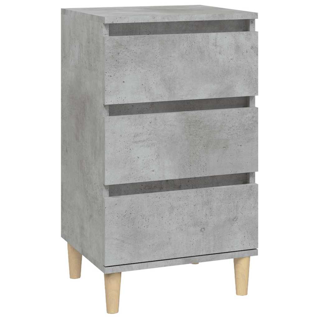vidaXL Bedside Cabinet Concrete Grey 40x35x70 cm Engineered Wood 2