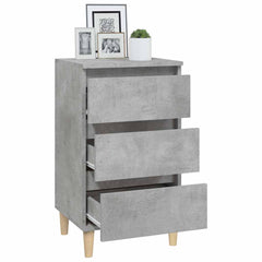 vidaXL Bedside Cabinet Concrete Grey 40x35x70 cm Engineered Wood 5