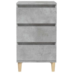 vidaXL Bedside Cabinet Concrete Grey 40x35x70 cm Engineered Wood 6