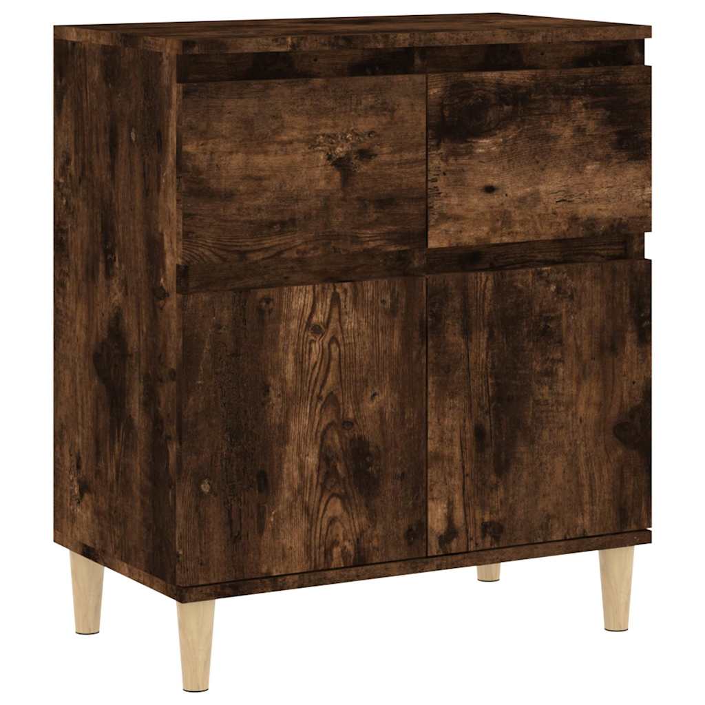 vidaXL Sideboard Smoked Oak 60x35x70 cm Engineered Wood 2
