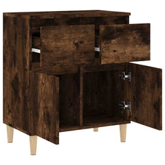 vidaXL Sideboard Smoked Oak 60x35x70 cm Engineered Wood 6