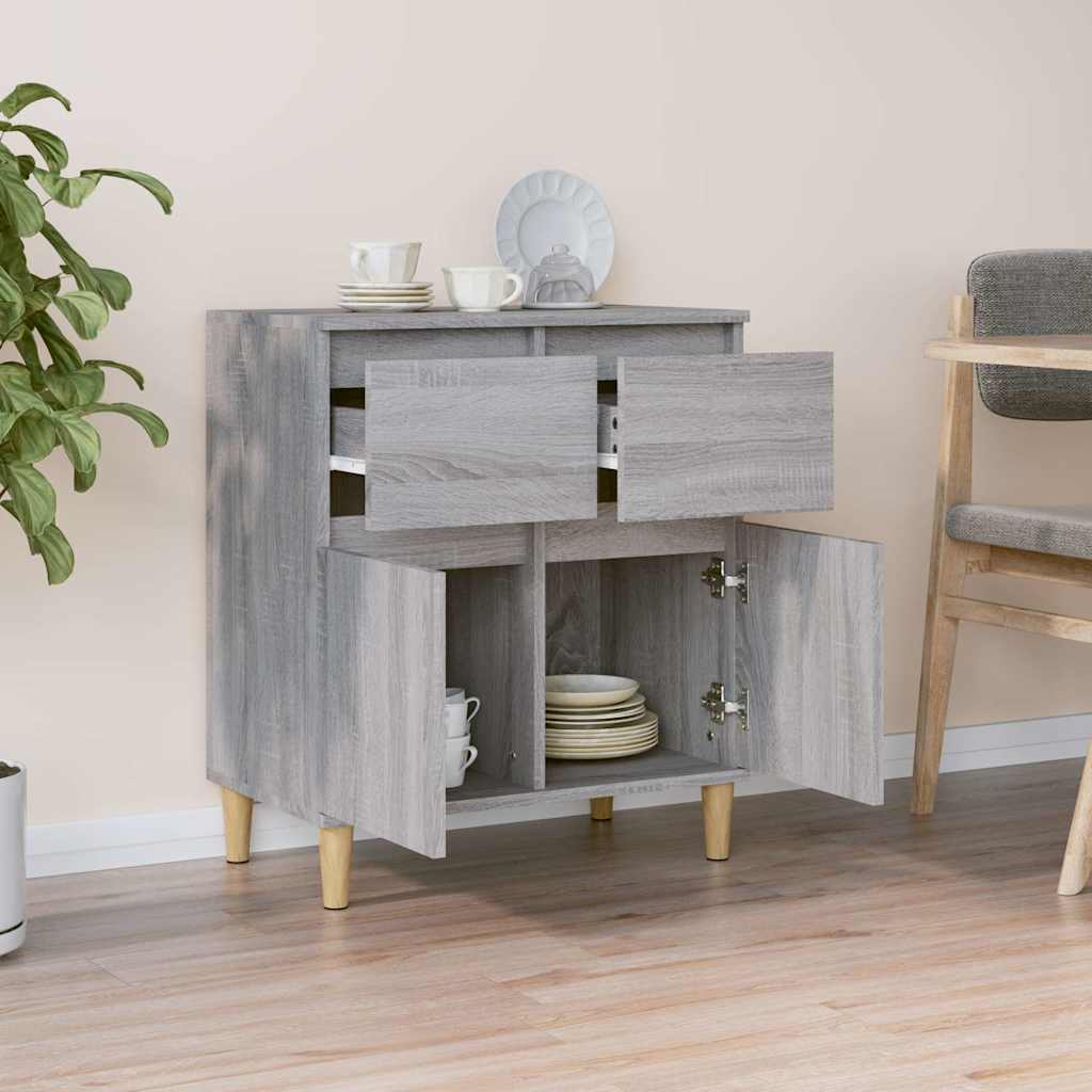 vidaXL Sideboard Grey Sonoma 60x35x70 cm Engineered Wood 3