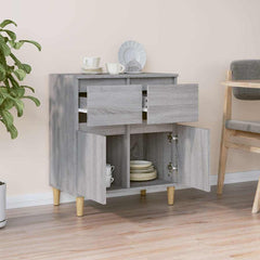 vidaXL Sideboard Grey Sonoma 60x35x70 cm Engineered Wood 3