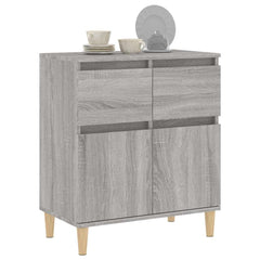 vidaXL Sideboard Grey Sonoma 60x35x70 cm Engineered Wood 4
